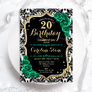 Search for black rose gold birthday invitations Flowers