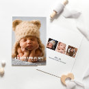 Search for two sided birth announcement cards Simple