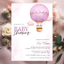 Search for purple hot air balloon baby shower invitations Cute
