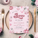 Search for little boo baby shower invitations Retro