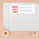 Search for retro typography return address labels Colourful