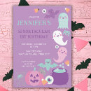 Search for purple halloween invitations Ghost
