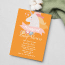 Search for pink and orange baby shower invitations Colourful