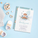 Search for bear baby boy shower invitations Cute