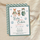 Search for snowflake baby boy shower invitations Animal