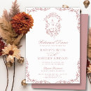 Search for blush rehearsal dinner invitations Vintage