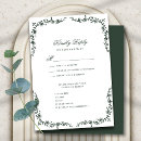 Search for dark rsvp cards Moss green