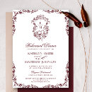 Search for red rehearsal dinner invitations Elegant