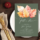 Search for fall leaves bridal shower invitations Fall in love