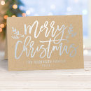 Search for silver foil christmas cards Typography