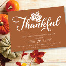 Search for modern thanksgiving invitations Fall autumn