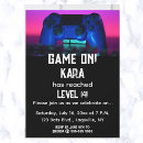 Search for gamer party invitations Editable