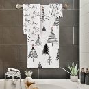 Search for black and white christmas bath towels Simple