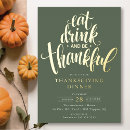 Search for gold thanksgiving invitations Modern