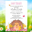 Search for hedgehog baby shower invitations Butterflies