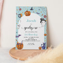 Search for spooky one 1st birthday invitations Blue