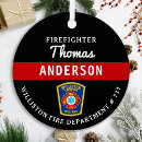 Search for firefighter christmas tree decorations Thin red line