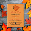 Search for fall leaves wedding invitations Orange