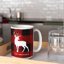 Search for red deer mugs Red buffalo plaid