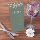 Search for blush and sage green wedding menus Bride