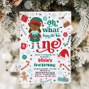 Search for elf birthday invitations Christmas birthday party