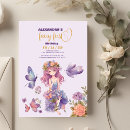 Search for purple fairy invitations Butterfly