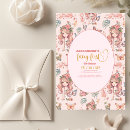 Search for pink butterfly 1st birthday invitations Floral