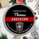 Search for fire and red christmas tree decorations Fireman