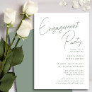 Search for green engagement party invitations Chic
