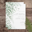 Search for greenery wedding invitations Green and white