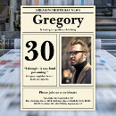 Search for unique 30th birthday invitations Typography