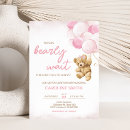 Search for pink teddy bear invitations Girl