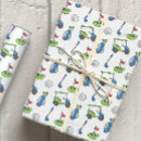 Search for golf christmas wrapping paper Green