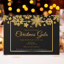 Search for gold black christmas invitations Elegant