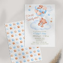 Search for beary invitations Blue and brown
