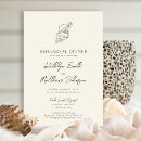 Search for beach rehearsal dinner invitations Seashell