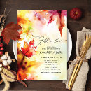 Search for foliage bridal shower invitations Watercolor