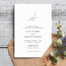 Search for olive branch wedding invitations Minimalist