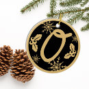 Search for letter o christmas tree decorations Gold