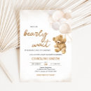 Search for bear baby shower invitations Boho