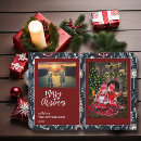Search for magnetic christmas cards Red and green