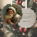 Search for old vintage christmas cards Old world santa