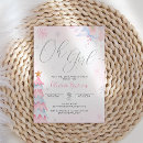 Search for pink and silver baby shower invitations For her