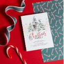 Search for red gold green christmas invitations White