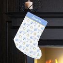 Search for blue and gold christmas stockings Menorah