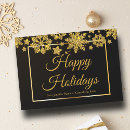 Search for black and gold snowflakes cards Chic
