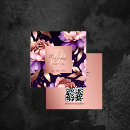 Search for purple flowers business cards Unique