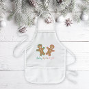 Search for kids gingerbread aprons Green