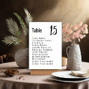 Search for guest names and table cards Stylish