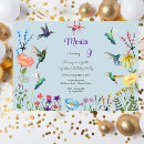 Search for hummingbird birthday invitations Garden